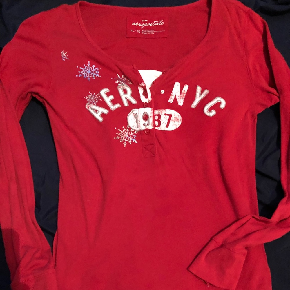 🌹Aeropostale Long Sleeve Henley